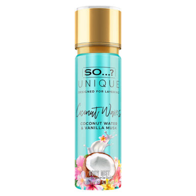 So...? body mist Coconut Water & Vanilla Musk 150ml, UK version