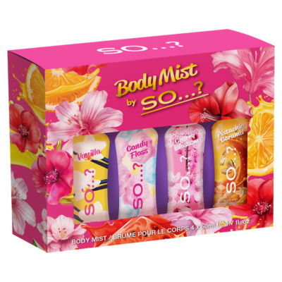 So...? body mist 4x50ml multipack, UK version