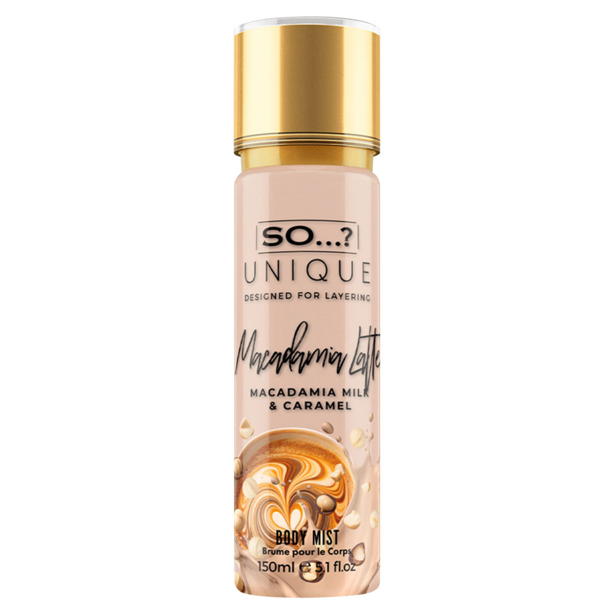 So...? Macadamia Latte body mist 150ml, imported from the UK