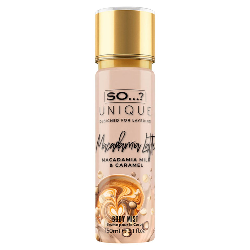 So...? Macadamia Latte body mist 150ml, imported from the UK