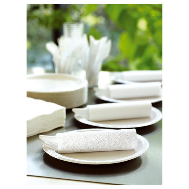 White 22cm Recyclable Paper Plates   50 per pack GOODS M&S   