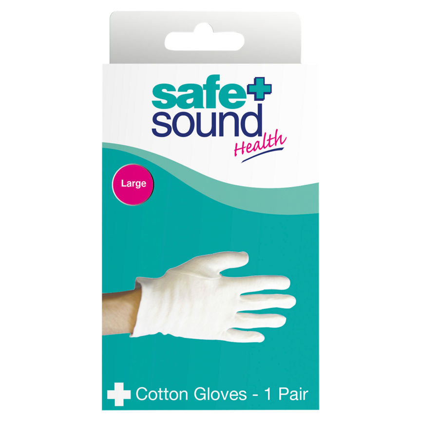 Safe + Sound Health Large Cotton Gloves