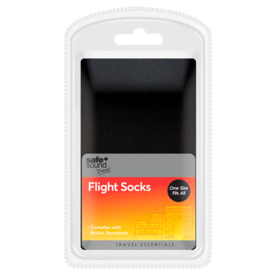 Safe & Sound Travel Flight Socks One Size (British brand)