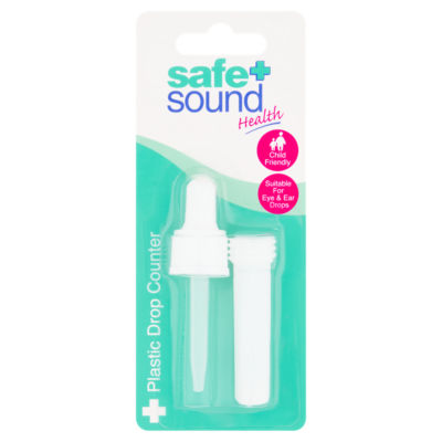 ASDA Safe + Sound Plastic Drop Counter for Eye and Ear Drops- Buy online at McGrocer