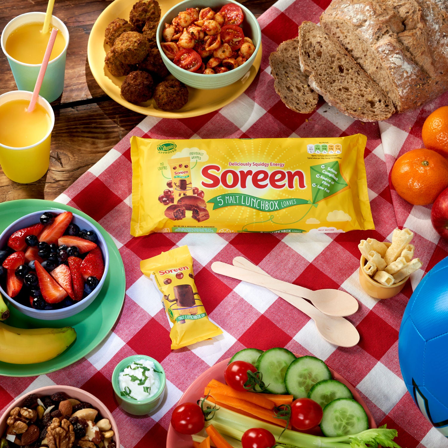 Soreen malt loaf snack bars 5 x 30g (British brand)