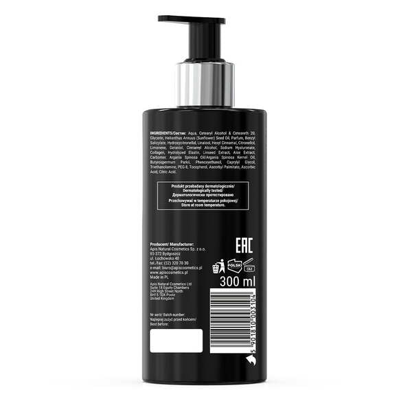 Apis Black Dream nourishing hand cream 300ml, UK version