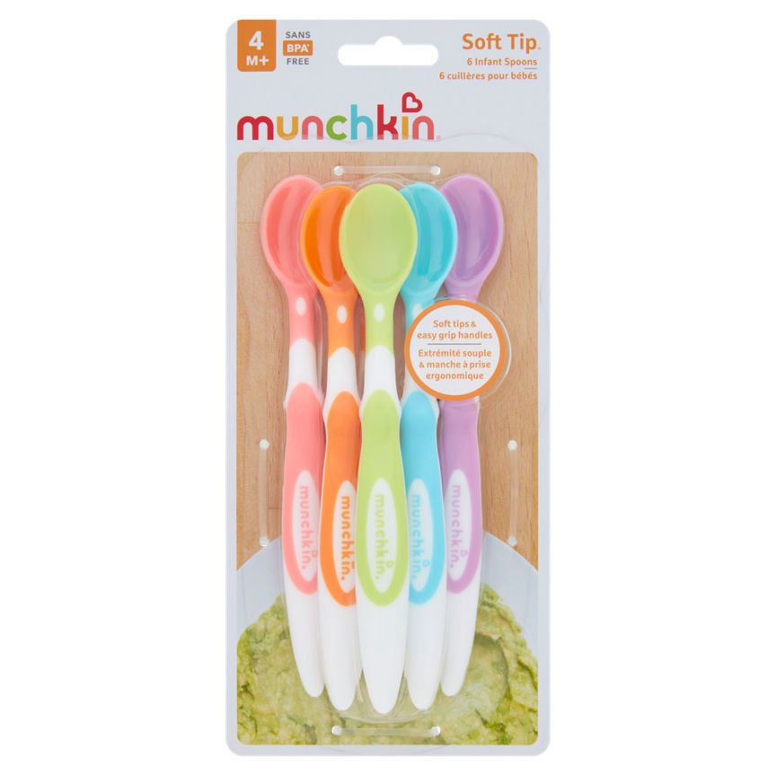 Munchkin Soft Tip Infant Spoons 3m+ GOODS ASDA   