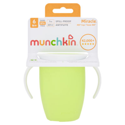 Munchkin Miracle 360 Non Spill Cup 270ml, imported from the UK
