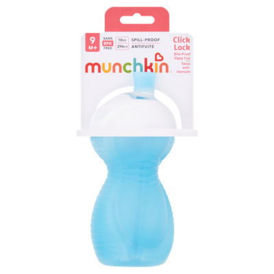 ASDA Munchkin Click Lock كوب سيبي مقاوم للعض للأطفال 9+ أشهر 296 مل - اشترِ عبر الإنترنت من McGrocer