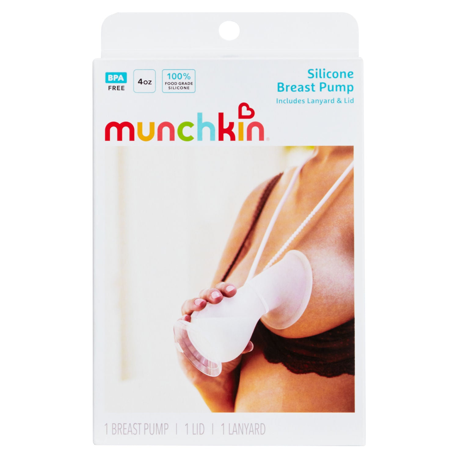 Munchkin silicone breast pump 118ml - British product