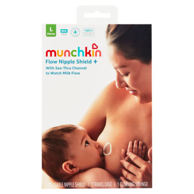 Munchkin L 24mm Flow Nipple Shield, UK version