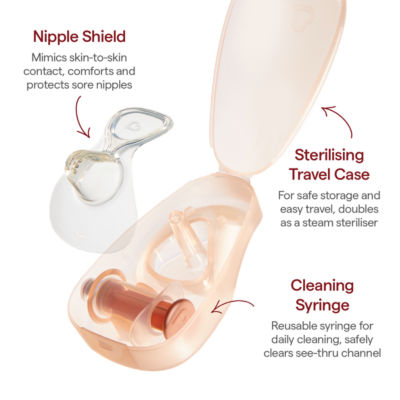 Munchkin L 24mm Flow Nipple Shield, UK version