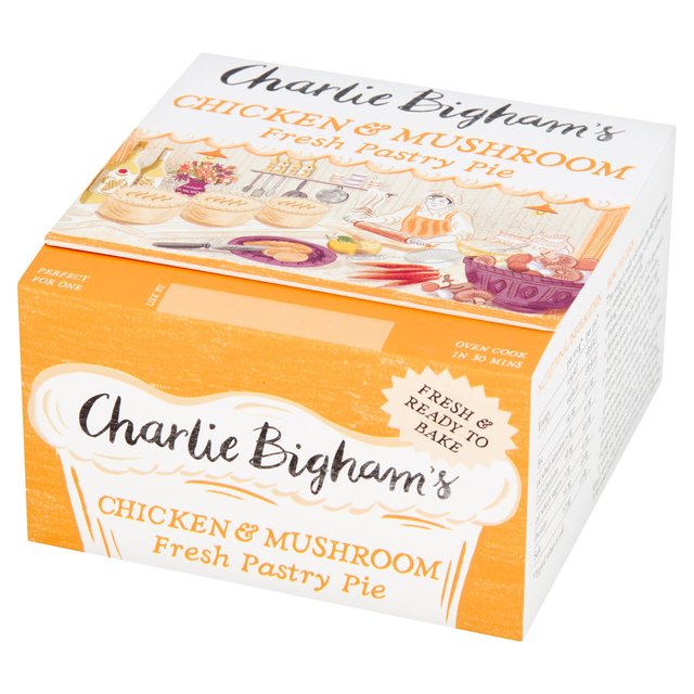 Charlie Bigham's Chicken & Mushroom Full Pastry Pie   270g GOODS M&S   