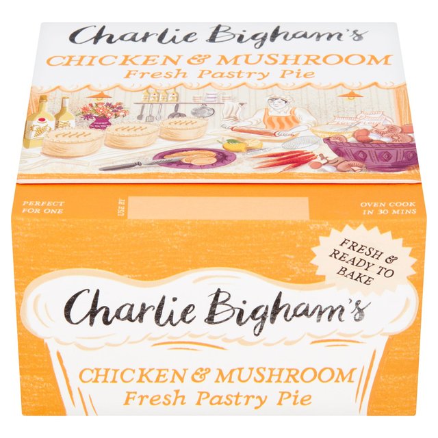 Charlie Bigham's Chicken & Mushroom Full Pastry Pie   270g GOODS M&S   