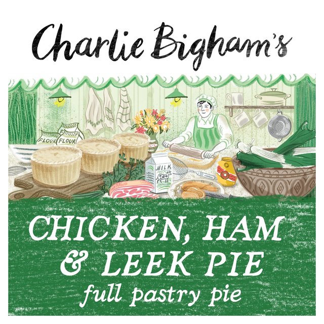 Charlie Bigham's Chicken and Ham Pastry Pie    270g GOODS M&S   