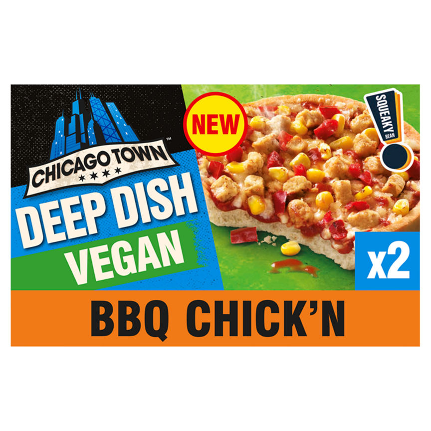 Chicago Town Fully Loaded Deep Dish BBQ Chicken Pizzas 2 x 155g (310g) GOODS ASDA   
