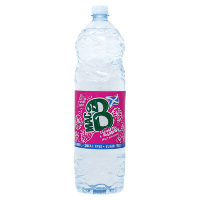 Mac B cranberry raspberry spring water 1.5L (British brand)