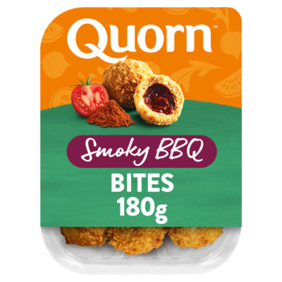 Quorn Smoky BBQ Bites 180g meat-free snack, (British brand)