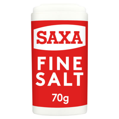 Saxa Fine Table Salt Cooking Seasoning 70g (British brand)