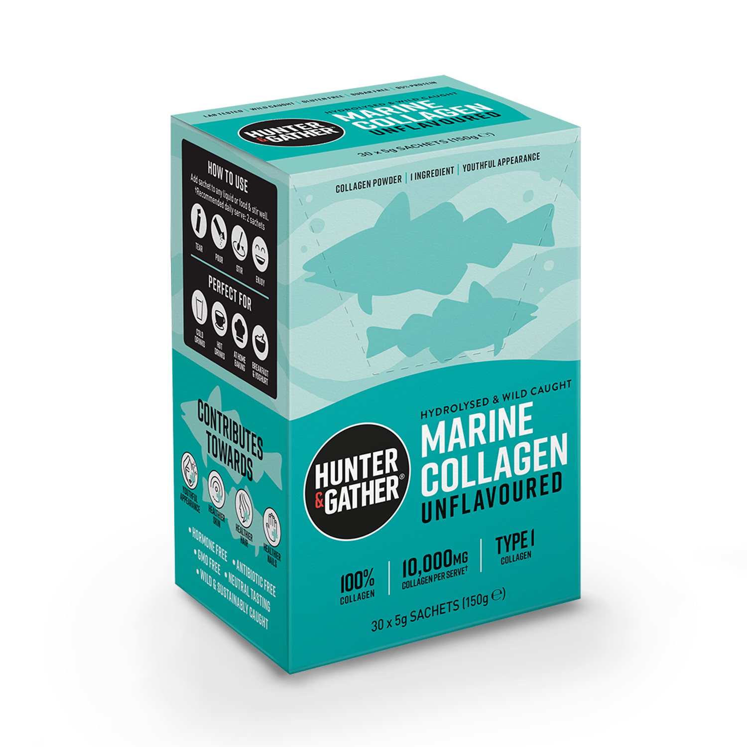 Hunter & Gather marine collagen 30 sachets - British product