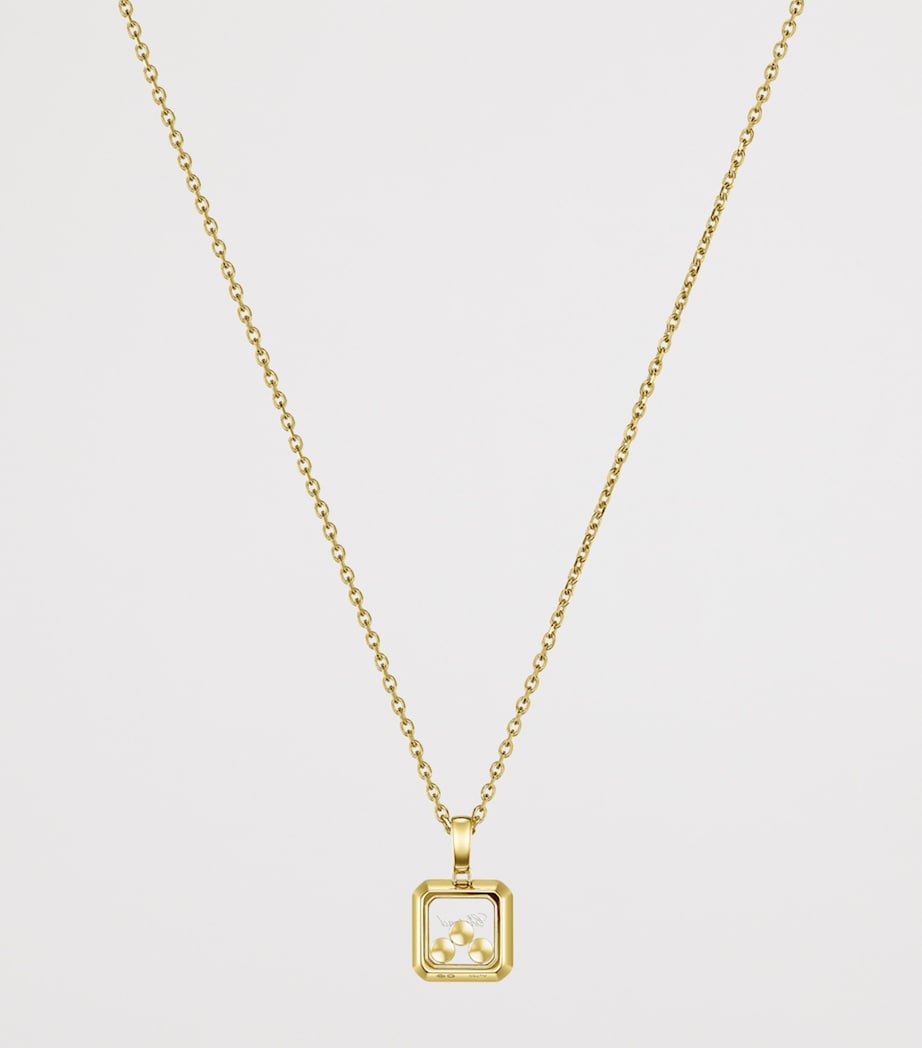 Chopard Happy Diamonds necklace in yellow gold with diamonds, imported from the UK
