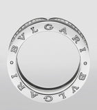 Bvlgari B.zero1 three-band white gold ring, imported from the UK