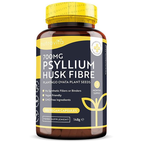 Nutravita Psyllium Husk Fibre 700mg - 180 Vegan Capsules GOODS Superdrug   