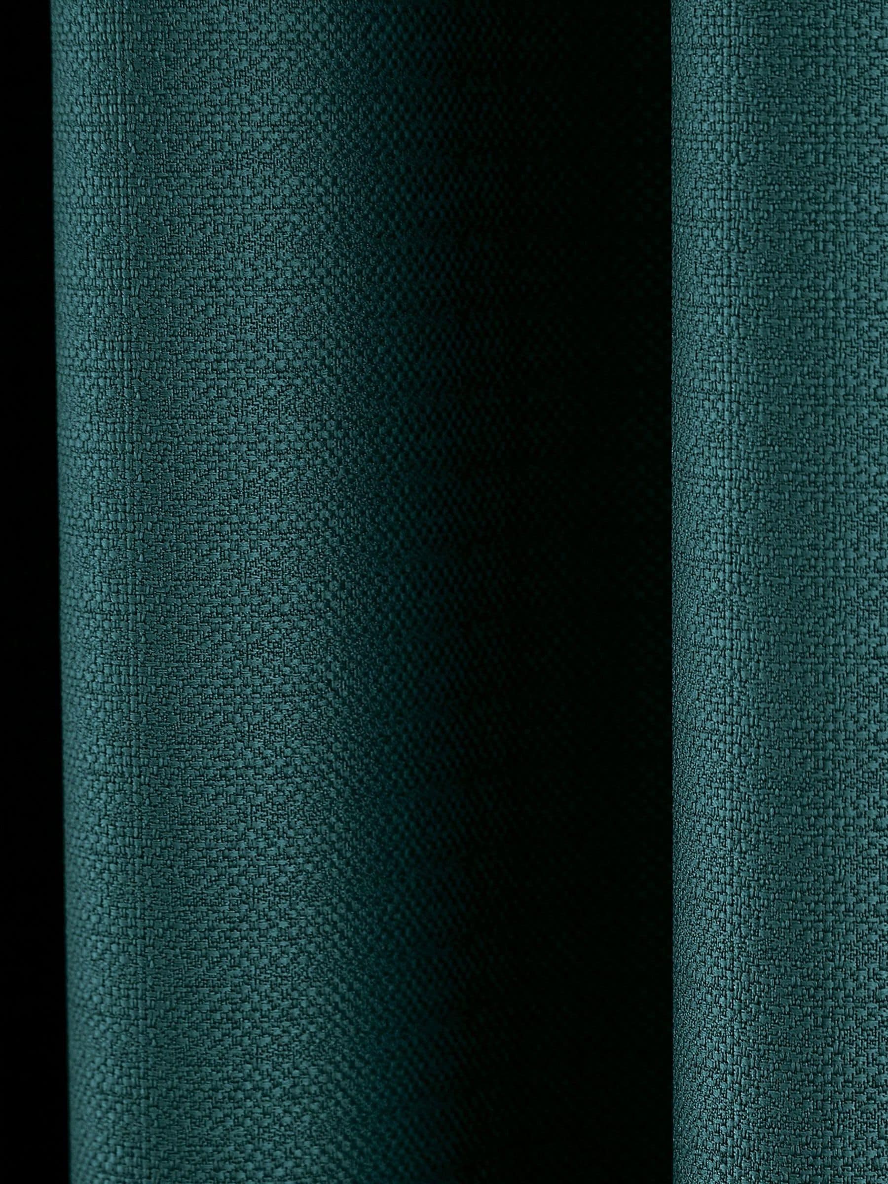 Helena Springfield teal green Eden lined eyelet curtains 229x183cm - British product