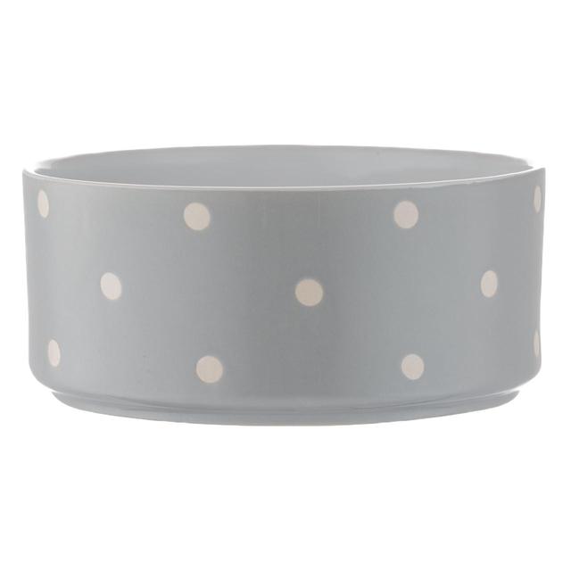 Mason Cash Polka Dot Grey Pet Bowl GOODS M&S   