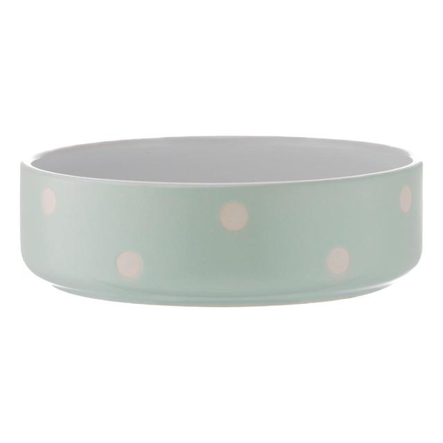 Mason Cash Polka Dot Sage Pet Bowl GOODS M&S   