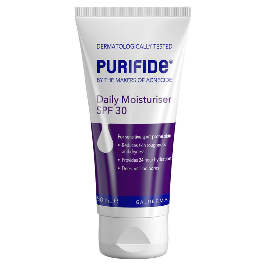 PURIFIDE Daily Moisturiser SPF 30 50ml GOODS ASDA   