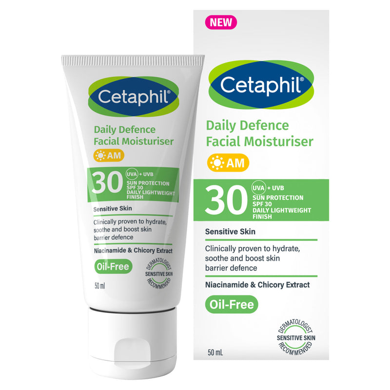 Cetaphil Daily Defence Facial Moisturiser 50ml, imported from the UK