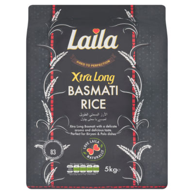 Laila Xtra Long Basmati Reis Weiß 5kg