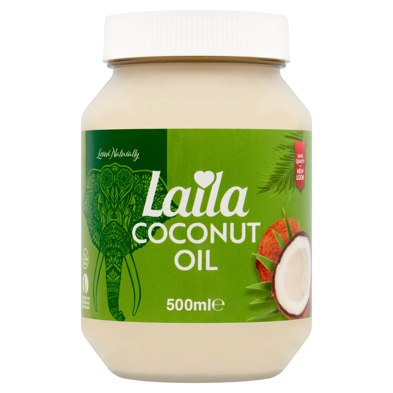 Laila Coconut Oil 500ml, imported from the UK