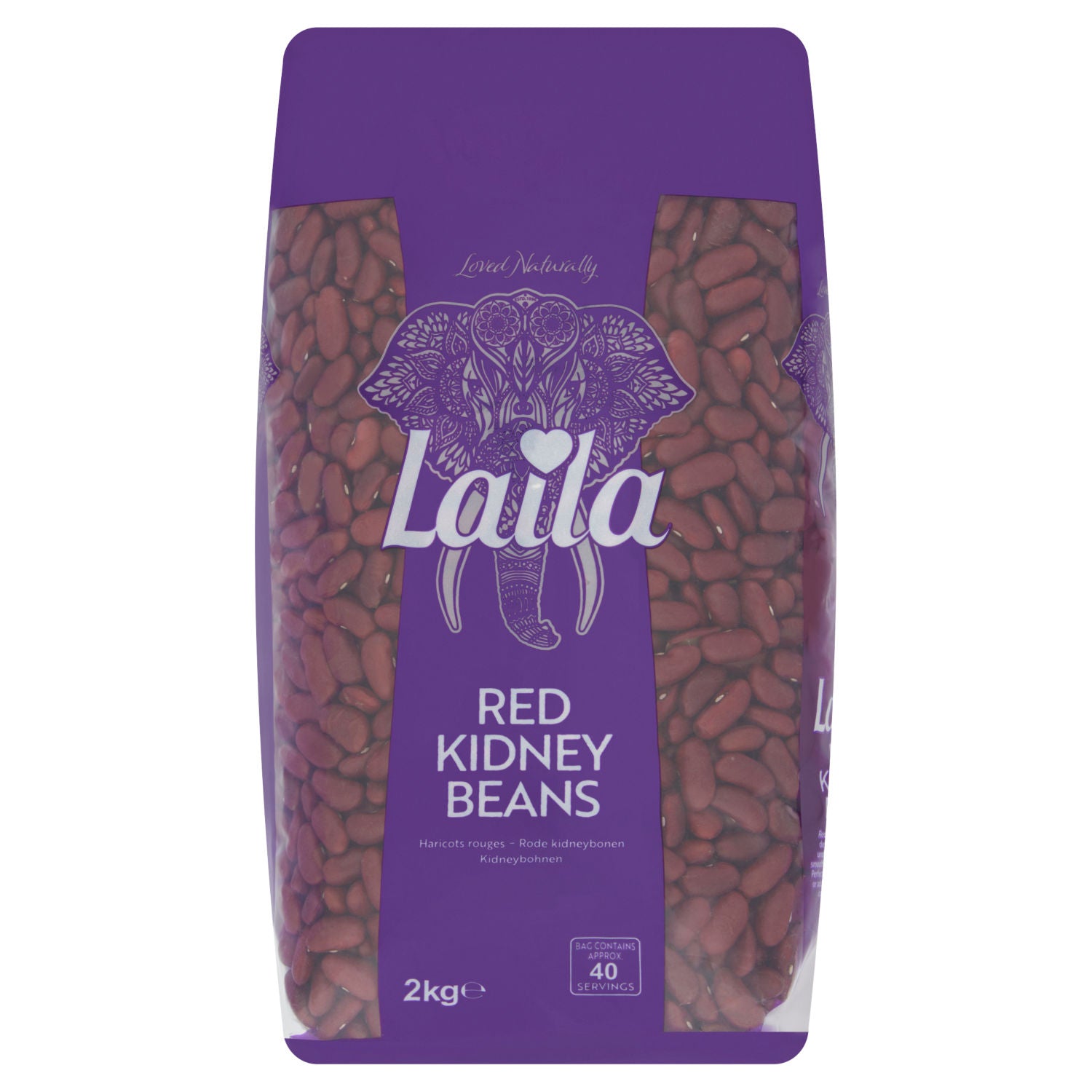 Laila dried red kidney beans 2kg (British brand)