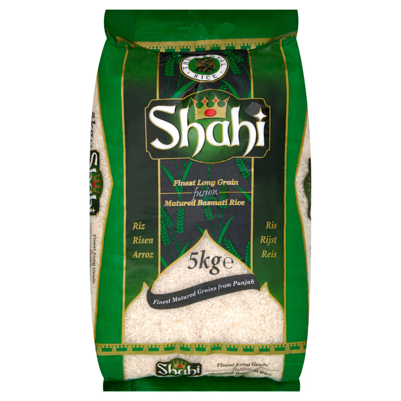 Shahi long grain matured basmati rice blend 5kg, UK version