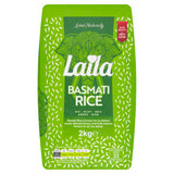 Laila Basmati Rice 2kg, aromatic long grain - British product
