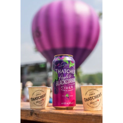 Thatchers apple and blackcurrant cider 4 x 440ml (British brand)