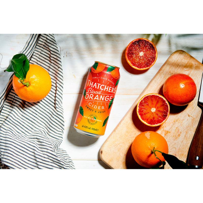 Thatchers blood orange cider 4 x 440ml cans (British brand)