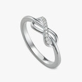 Revere diamond studded infinity ring medium, imported from the UK