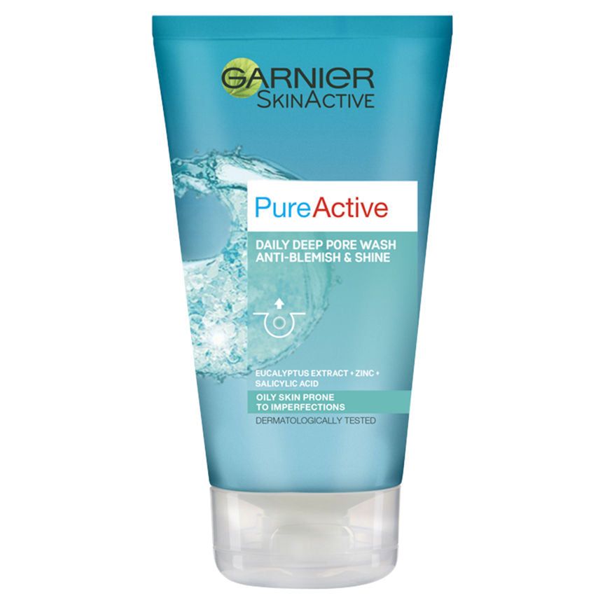 Garnier SkinActive Pure Active Anti-Blemish Deep Pore Face Wash Oily Skin GOODS ASDA   