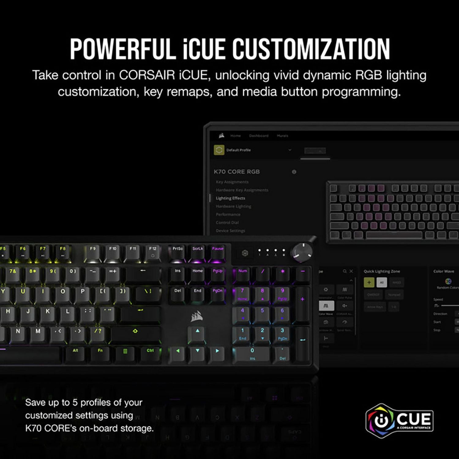 Corsair K70 CORE wired gaming keyboard, UK version