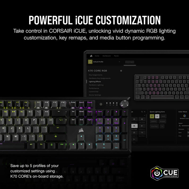 Corsair K70 CORE wired gaming keyboard, UK version