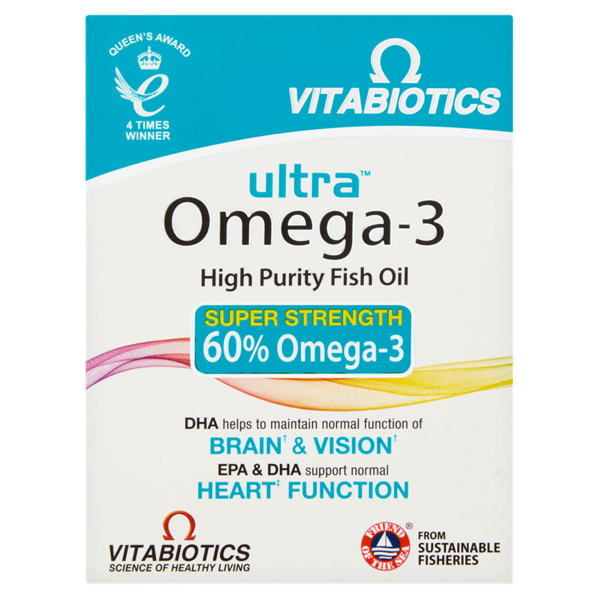 Vitabiotics Ultra Omega-3 Fish Oil Capsules GOODS ASDA   