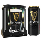 Guinness Draught stout beer 4x440ml cans (British brand)