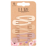 Lure Beauty 6 Snap Clips Blonde GOODS ASDA   