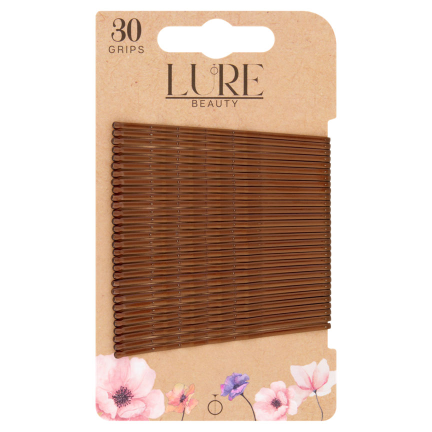 Lure Beauty 30 Large Grips Brown GOODS ASDA   