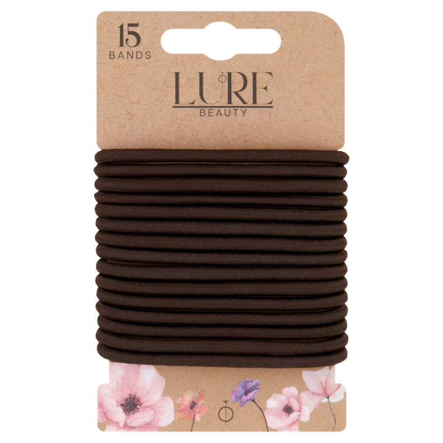 Lure Beauty 15 Wide Snagfree Bands Brown GOODS ASDA   