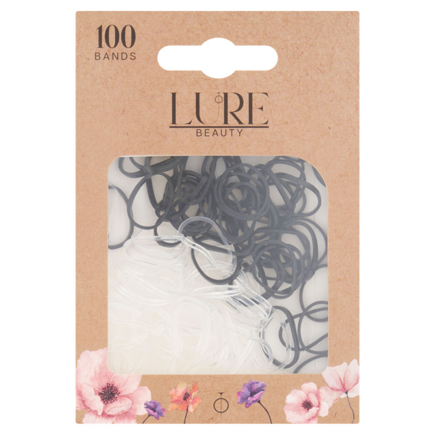 Lure Beauty 100 Invisible Bands GOODS ASDA   