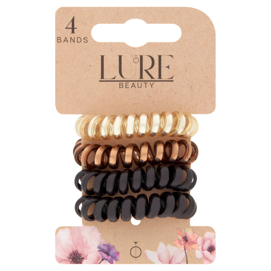 Lure Beauty 4 Bands Hair Hoops Brown GOODS ASDA   